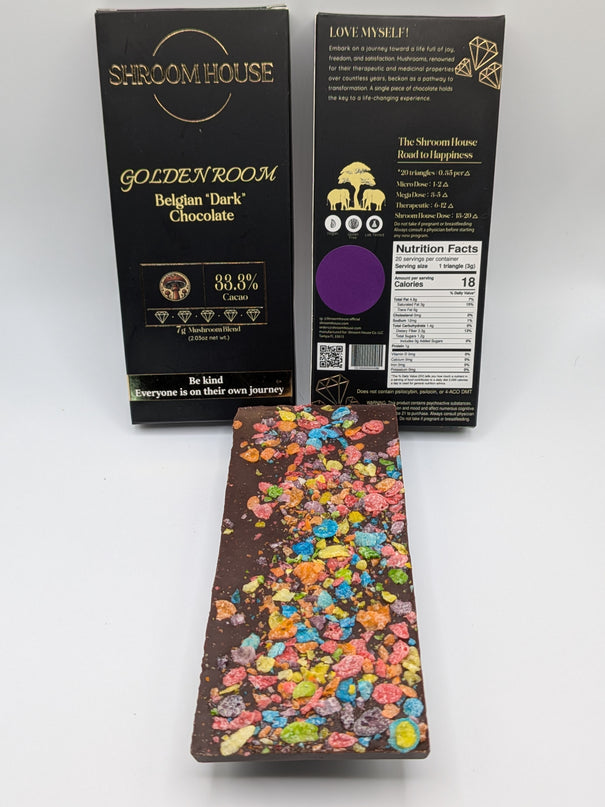 Shroomhouse Golden Room Dark Chocolate Bar