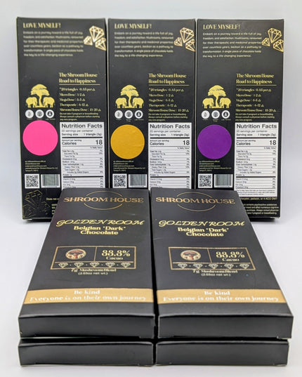 Shroomhouse Golden Room Dark Chocolate Bar