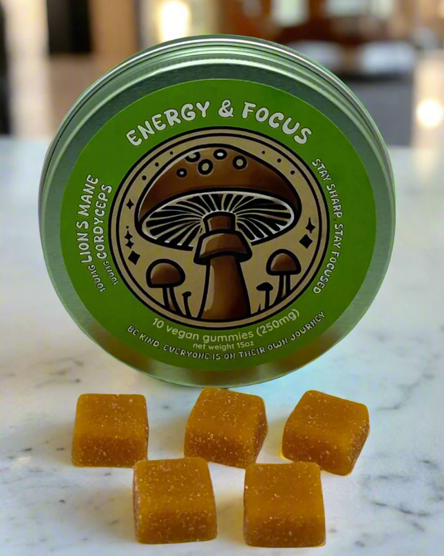 Energy & Focus Gummies – Mango Puree